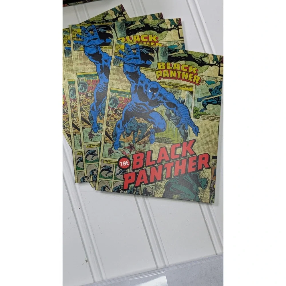 Marvel Comics The Black Panther Deluxe Note Card Set Book Box Stickers‎ New 2018